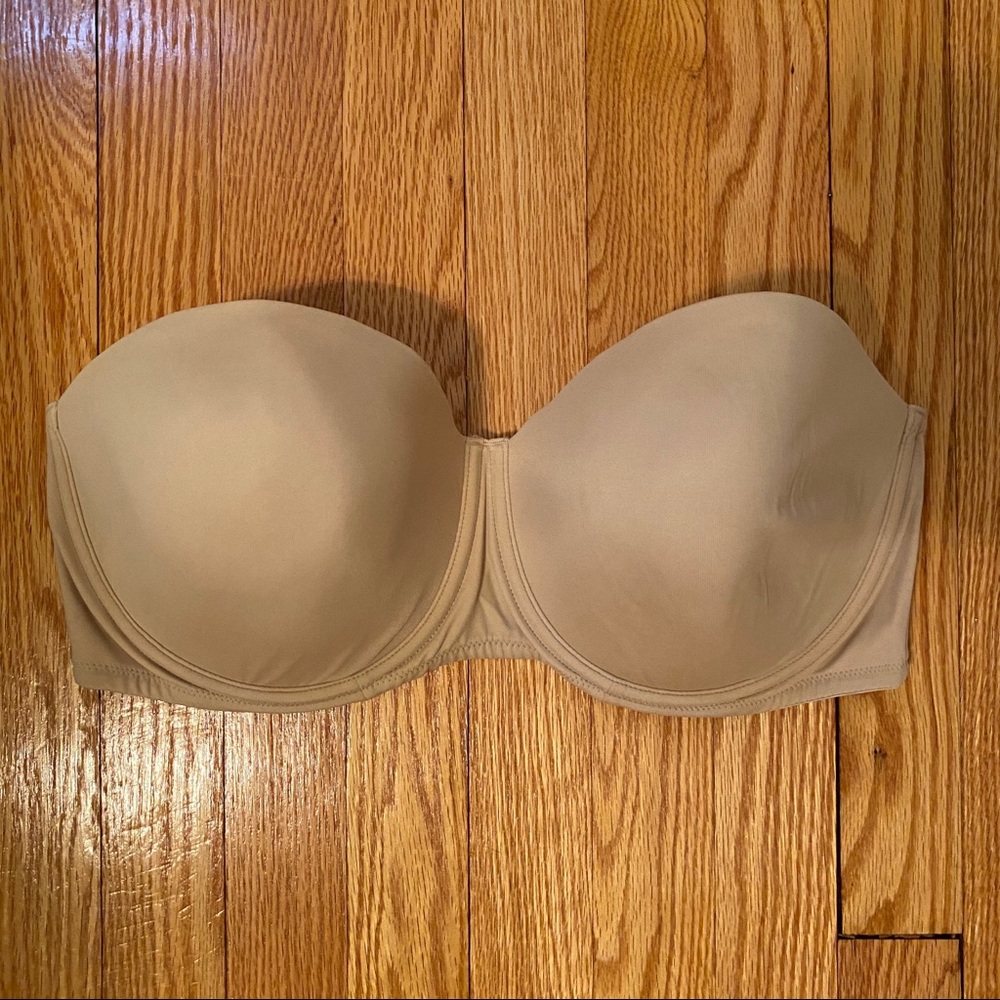 Beige Strapless Bra